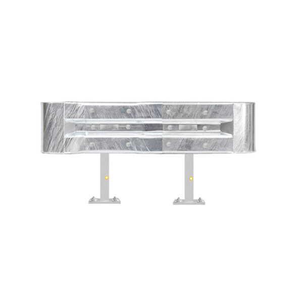Leitplanken Komplett-Bausatz M50-1SP, 1,3 m, zum Aufschrauben, Stahl, Profil B