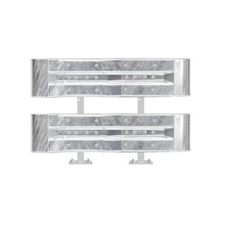 Leitplanken Komplett-Bausatz M75-2SP, 1,3 m, zum Aufschrauben, Stahl, Profil B