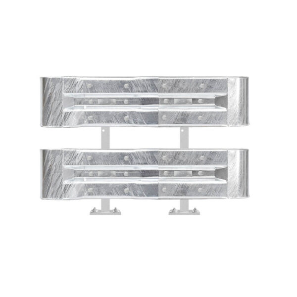 Leitplanken Komplett-Bausatz M75-2SP, 1,3 m, zum Aufschrauben, Stahl, Profil B