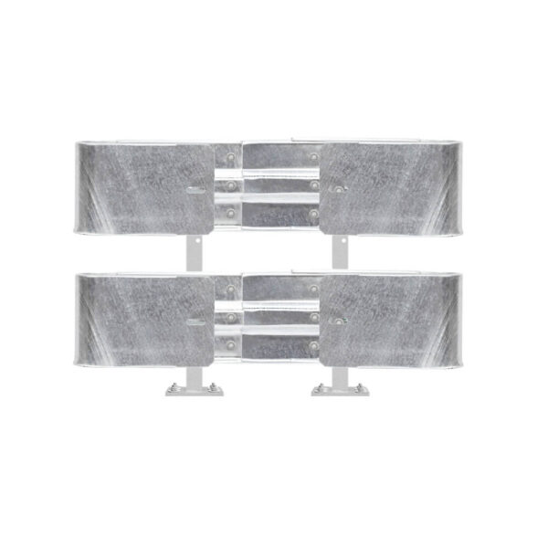Leitplanken Komplett-Bausatz M75-2SP, 1,3 m, zum Aufschrauben, Stahl, Profil B