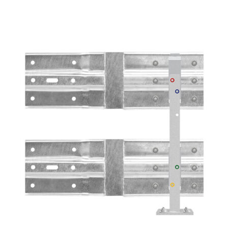 Leitplanken Verlängerungs-Bausatz Knickplanke M75-2SP, Aufschrauben, Stahl, Profil B