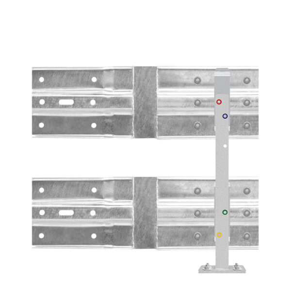 Leitplanken Verlängerungs-Bausatz Knickplanke M75-2SP, Aufschrauben, Stahl, Profil B