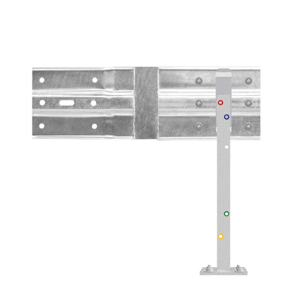 Leitplanken Verlängerungs-Bausatz Knickplanke M75-1SP, Aufschrauben, Stahl, Profil B