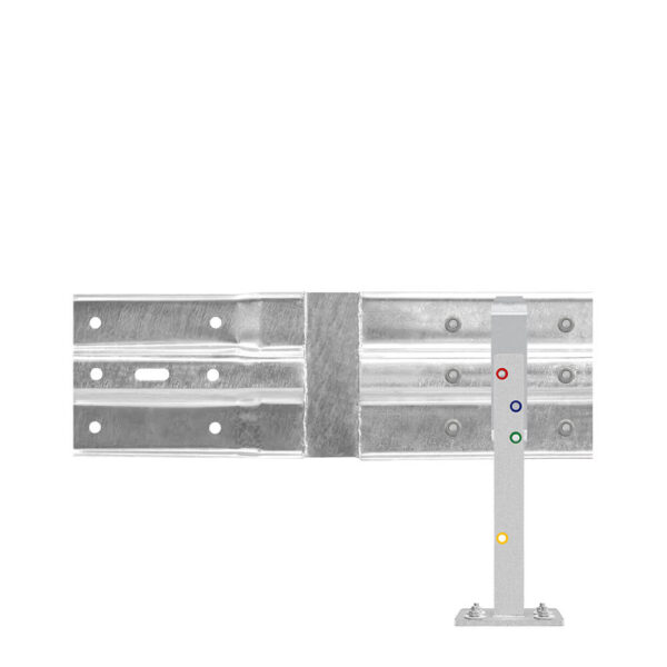 Leitplanken Verlängerungs-Bausatz Knickplanke M50-1SP, Aufschrauben, Stahl, Profil B