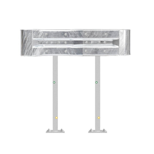 Leitplanken Komplett-Bausatz M100-1SP, 1,3 m, zum Aufschrauben, Stahl, Profil B