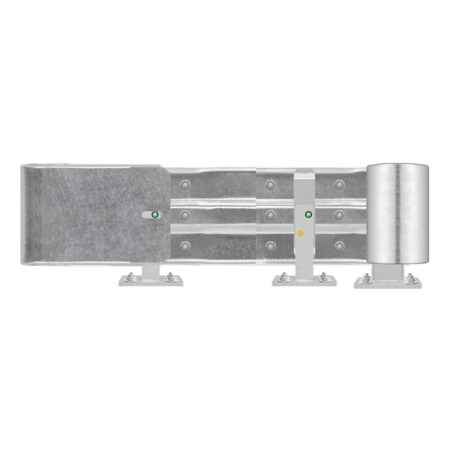 Außenwinkel-Komplett-Bausatz M25-1SP, 127 cm Seitenlänge, Aufschrauben, Stahl, Profil B