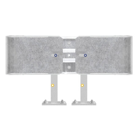 Kürzester Leitplanken-Komplett-Bausatz, M50-1SP, 105 cm, zum Aufschrauben, Stahl, Profil B