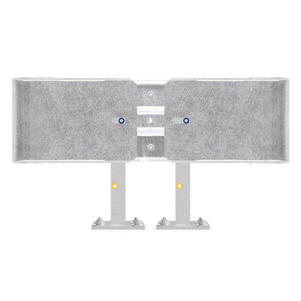 Kürzester Leitplanken-Komplett-Bausatz, M50-1SP, 105 cm, zum Aufschrauben, Stahl, Profil B