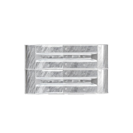 Kürzester Leitplanken-Komplett-Bausatz, M50-2SP, 105 cm, zum Aufschrauben, Stahl, Profil B