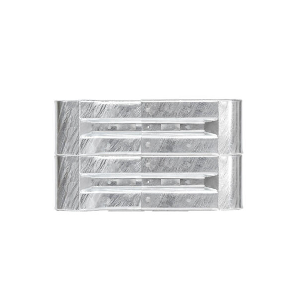 Kürzester Leitplanken-Komplett-Bausatz, M50-2SP, 105 cm, zum Aufschrauben, Stahl, Profil B