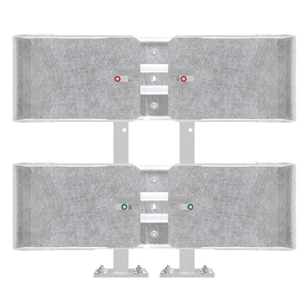 Kürzester Leitplanken-Komplett-Bausatz, M75-2SP, 105 cm, zum Aufschrauben, Stahl, Profil B