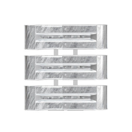 Kürzester Leitplanken-Komplett-Bausatz, M100-3SP, 105 cm, zum Aufschrauben, Stahl, Profil B