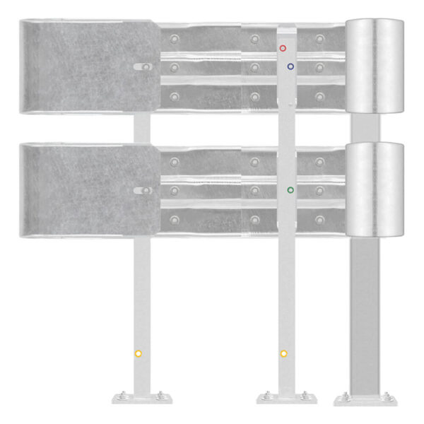 Außenwinkel-Komplett-Bausatz M100-2SP, 127 cm Seitenlänge, Aufschrauben, Stahl, Profil B