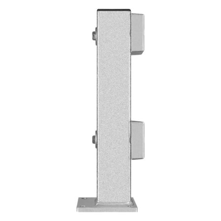 Standpfosten für Rammschutz-Planken, verzinkt, Stahl, 46,5 cm, zum Aufschrauben