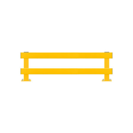 Rammschutz-Planken Komplett-Bausatz, 1,5 Meter Länge, gelb, Stahl, C-Profil