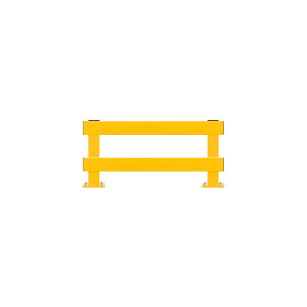 Rammschutz-Planken Komplett-Bausatz, 1 Meter Länge, gelb, Stahl, C-Profil