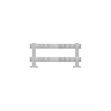 Rammschutz-Planken Komplett-Bausatz, 1 Meter Länge, verzinkt, Stahl, C-Profil