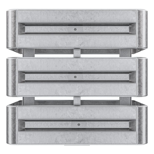 4-seitiger Säulenschutz-Komplett-Bausatz M100-3SP, außen 112 cm, innen 63 cm, Stahl, Profil B