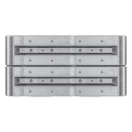4-seitiger Säulenschutz-Komplett-Bausatz M50-2SP, außen 124 cm, innen 75 cm, Stahl, Profil B
