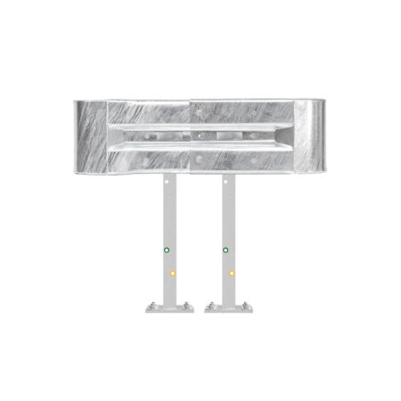 Kürzester Leitplanken-Komplett-Bausatz, M75-1SP, 105 cm, Aufschrauben, Profil B