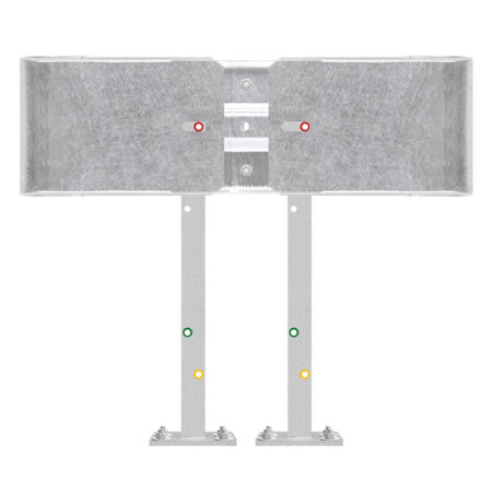 Kürzester Leitplanken-Komplett-Bausatz, M75-1SP, 105 cm, Aufschrauben, Profil B
