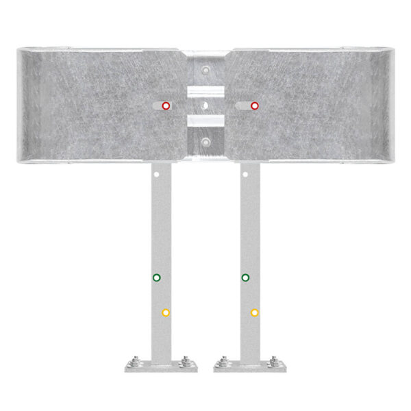 Kürzester Leitplanken-Komplett-Bausatz, M75-1SP, 105 cm, Aufschrauben, Profil B