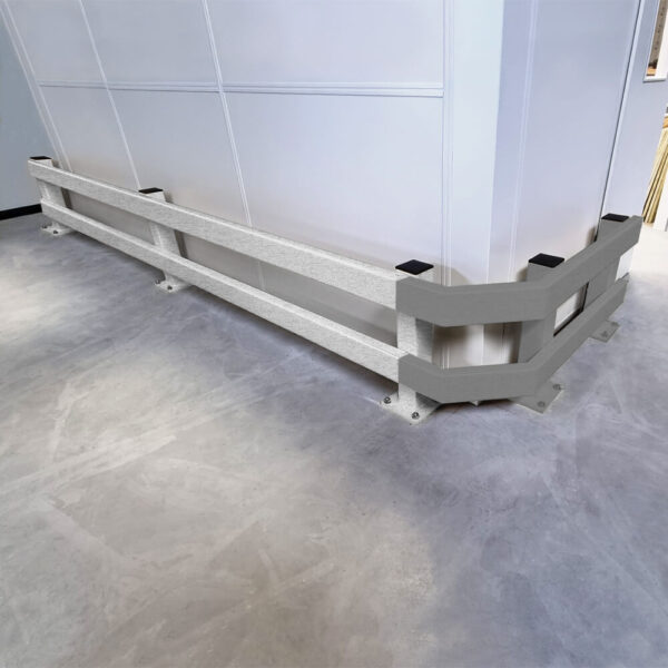 Rammschutz-Planken Komplett-Bausatz, 2 Meter Länge, verzinkt, Stahl, C-Profil