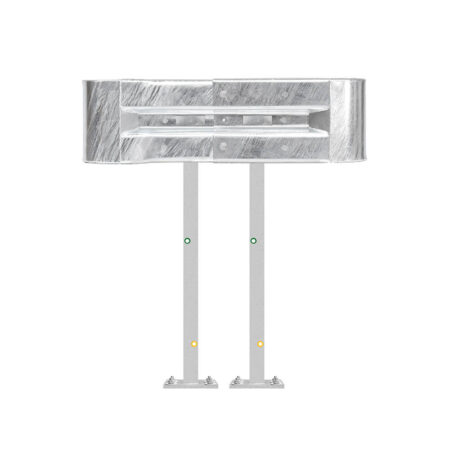 Kürzester Leitplanken-Komplett-Bausatz, M100-1SP, 105 cm, Aufschrauben, Profil B