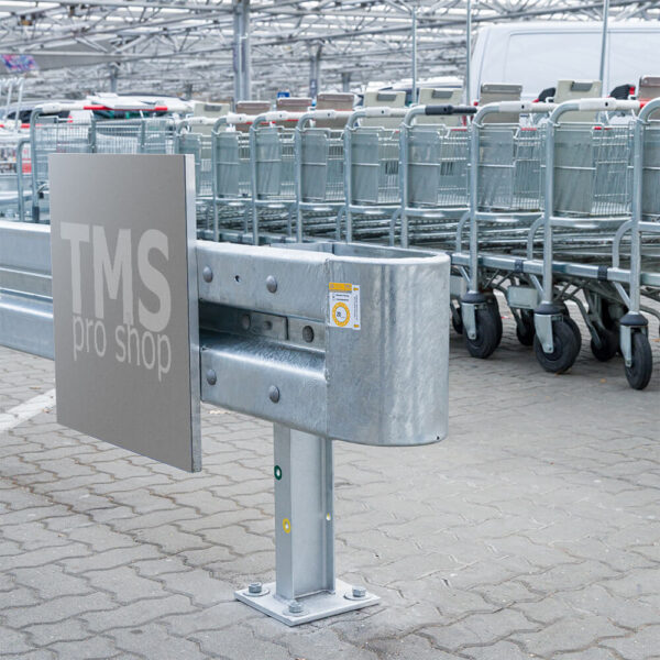 Multi-Pfosten, IPE 100, 75 cm hoch, für Leitplanken, 2SP, Stahl, zum Aufschrauben