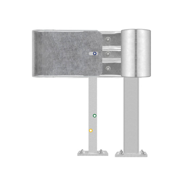 Außenwinkel-Komplett-Bausatz M75-1SP, 77 cm Seitenlänge, Aufschrauben, Stahl, Profil B