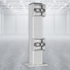 Standpfosten für Rammschutz-Planken, verzinkt, Stahl, 46,5 cm, zum Aufschrauben