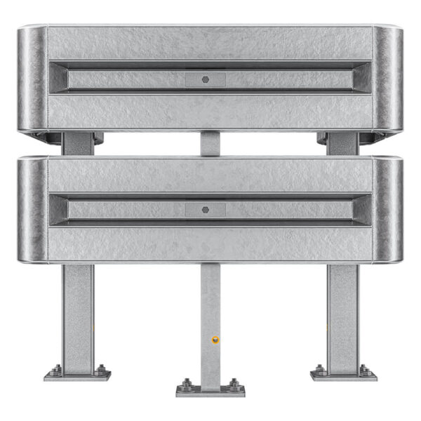 3-seitiger Säulenschutz-Komplett-Bausatz M100-2SP, außen 112x96 cm, innen 63x68 cm, Profil B