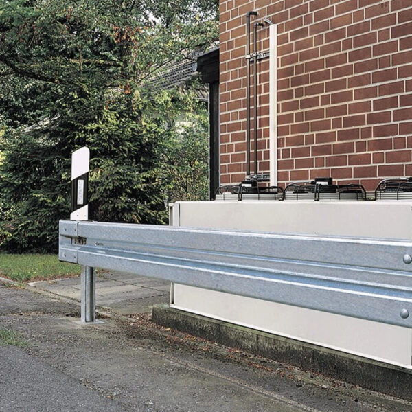 Leitplanken Komplett-Bausatz 2,80 Meter Länge, zum Aufschrauben, Stahl, Profil B