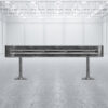 Leitplanken Komplett-Bausatz, 82 cm Höhe, 2,80 m lang, Aufschrauben, Stahl, Profil B