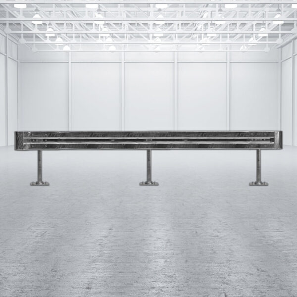 Leitplanken Komplett-Bausatz, 82 cm Höhe, 4,80 m lang, Aufschrauben, Stahl, Profil B