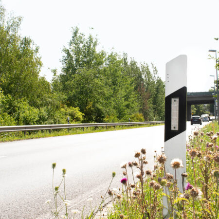 Maibach Leitpfosten Typ NP160, Eingrableitpfosten SLP1 mit Hohlprofil, VZ 620