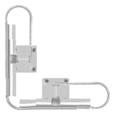Außenwinkel-Komplett-Bausatz M50-1SP, 77 cm Seitenlänge, Aufschrauben, Stahl, Profil B