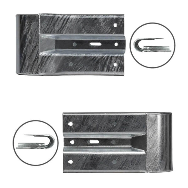 Leitplanken Komplett-Bausatz, Sigma-75-Pfosten, 2SP, 1,3 m, Aufschrauben, Profil B