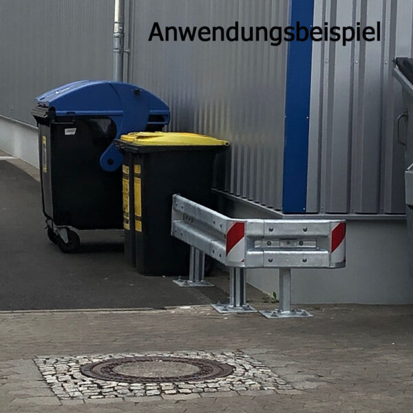 Außenwinkel-Komplett-Bausatz M50-1SP, 77 cm Seitenlänge, Aufschrauben, Stahl, Profil B