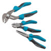 HAZET® Zangen Satz, 3-teilig, Universalzange, Seitenschneider und Flachrundzange