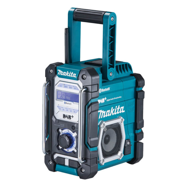 Makita Akku-Baustellenradio DMR112, AUX- und USB-Anschluss, inklusive Netzteil