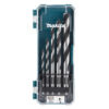 Makita Holzbohrer-Set D-72861, CrV, 5-teilig, Ø 4-10 mm, mit Aufbewahrungsbox