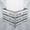 4-seitiger Säulenschutz-Komplett-Bausatz M100-3SP, außen 138 cm, innen 88 cm, Stahl, Profil B