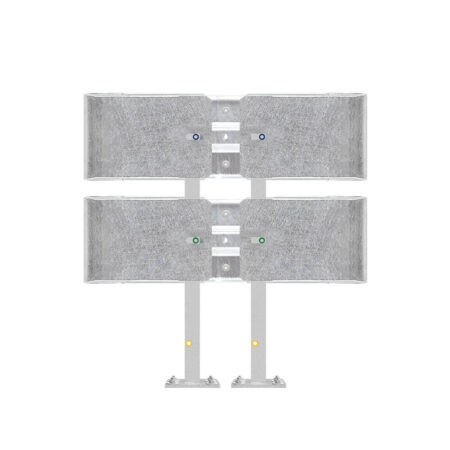 Kürzester Leitplanken-Komplett-Bausatz, M100-2SP, 105 cm, Aufschrauben, Profil B