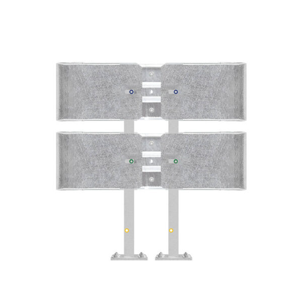 Kürzester Leitplanken-Komplett-Bausatz, M100-2SP, 105 cm, Aufschrauben, Profil B