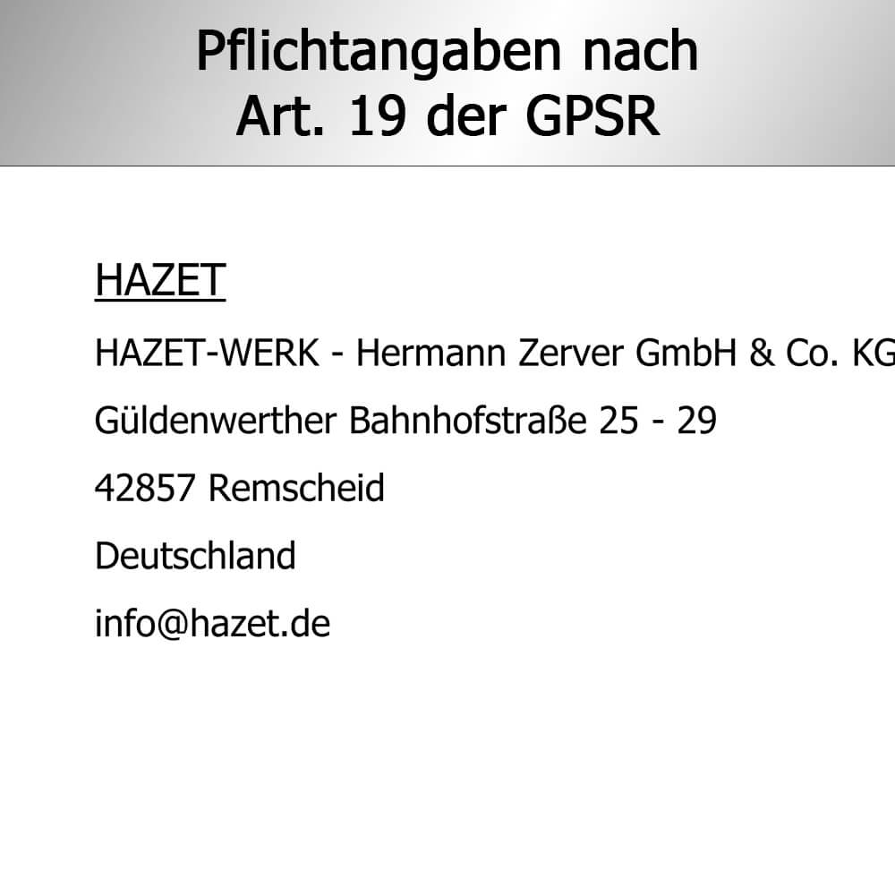 HAZET® Rollband-Maß 2154N-5 mit Gürtelclip, arretierbar, 5 Meter lang