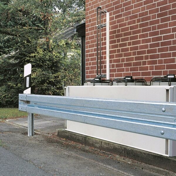 Leitplanken Komplett-Bausatz 4,80 Meter Länge, zum Rammen, Stahl, Profil B