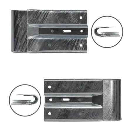 Leitplanken Komplett-Bausatz, Sigma-75-Pfosten, 2SP, 1,3 m, Aufschrauben, Profil B