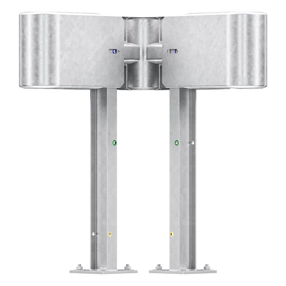 Außenwinkel-Komplett-Bausatz M100-1SP, 77 cm Seitenlänge, Aufschrauben, Stahl, Profil B – Bild 4