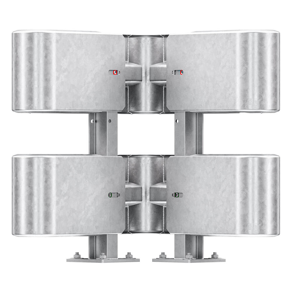 Außenwinkel-Komplett-Bausatz M75-2SP, 77 cm Seitenlänge, Aufschrauben, Stahl, Profil B – Bild 4